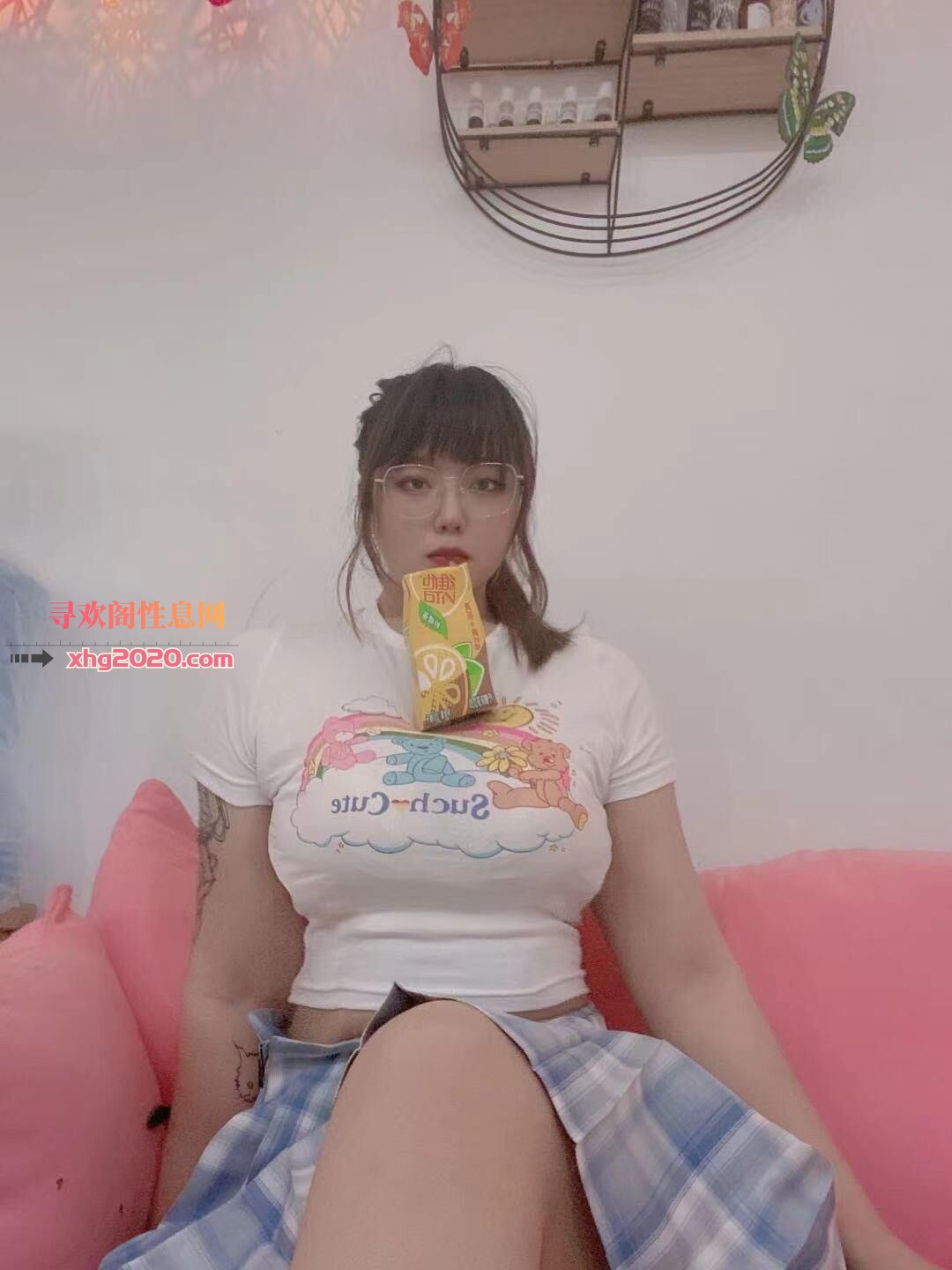 武汉-双马尾G奶大熊妹